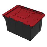 Hinged Industrial Tote with Lid 45.4 Ltr